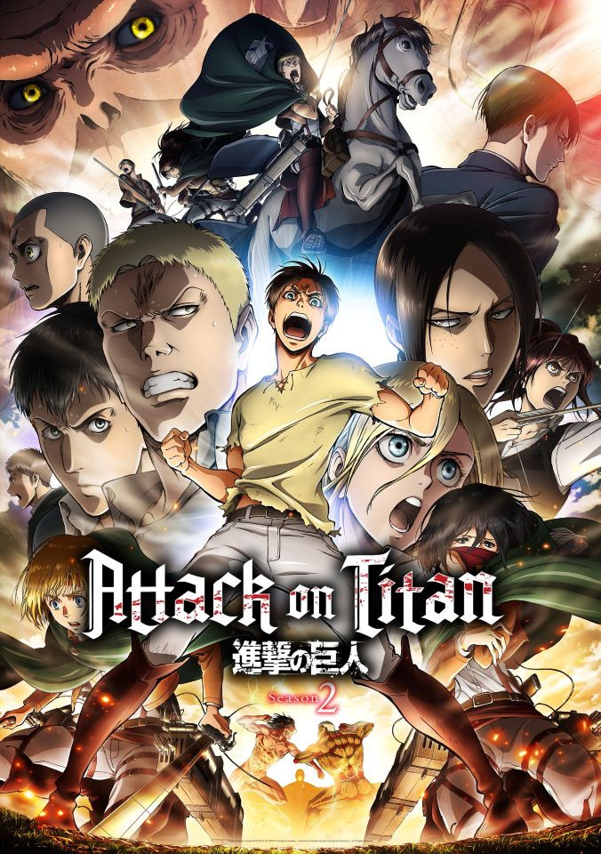 Attack on Titan Season 2 BluRay Multi Audio [Hindi-Tamil-Telugu-Eng-Jap] 480p, 720p & 1080p HD | 10bit HEVC ESub (Muse Dub)